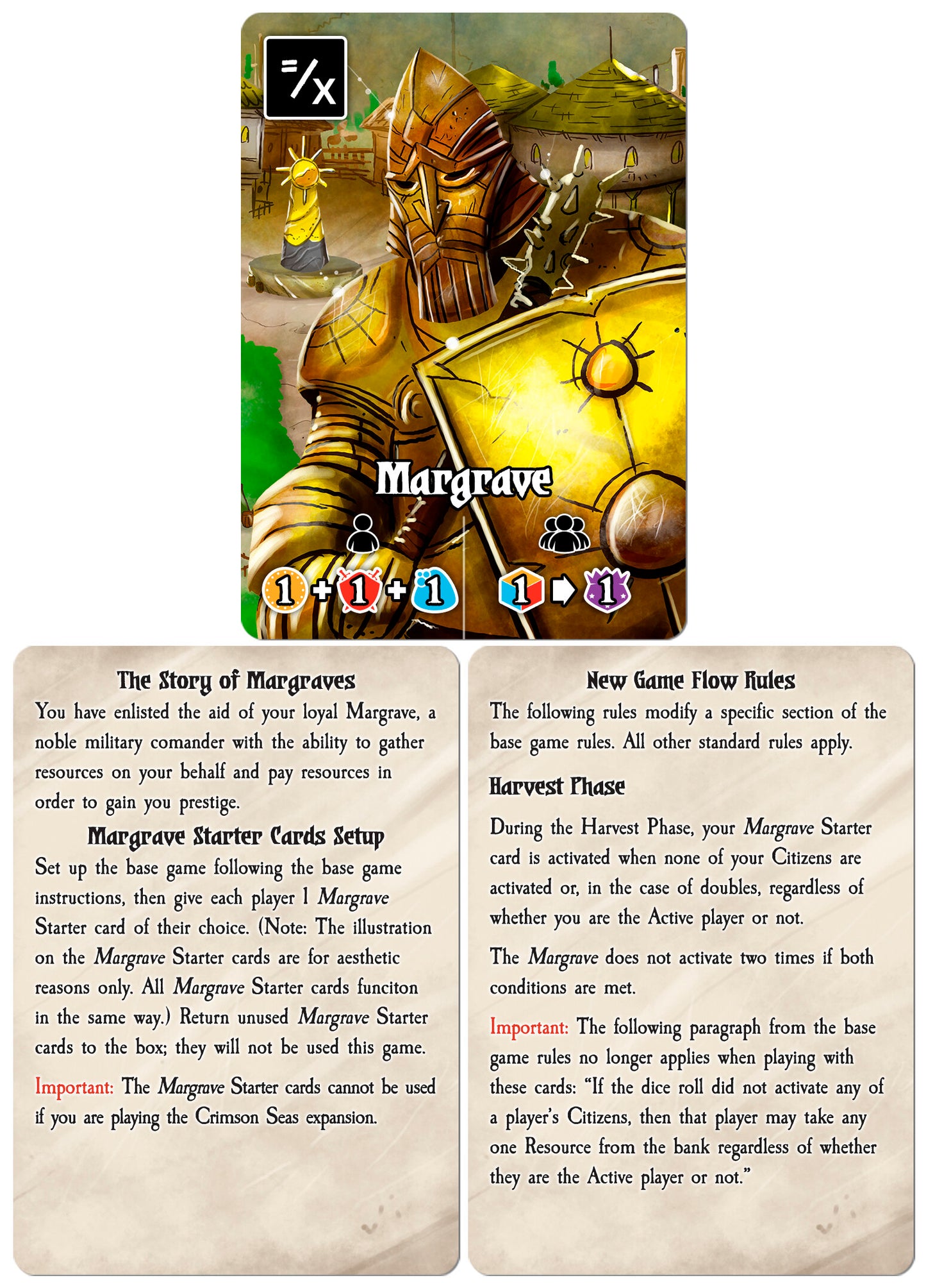 Valeria: Card Kingdoms Expansion Pack #09: Margrave Starters